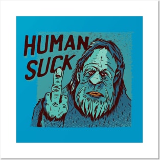 Bigfoot Human Suck Posters and Art